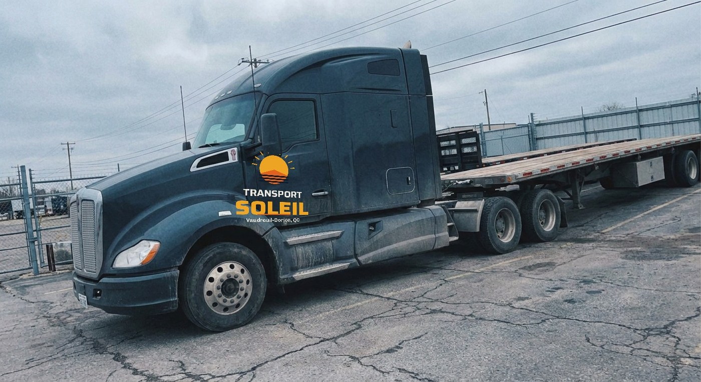Camion plateforme Transport Soleil